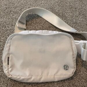 lululemon athletica Cream Convertible Belt Bag